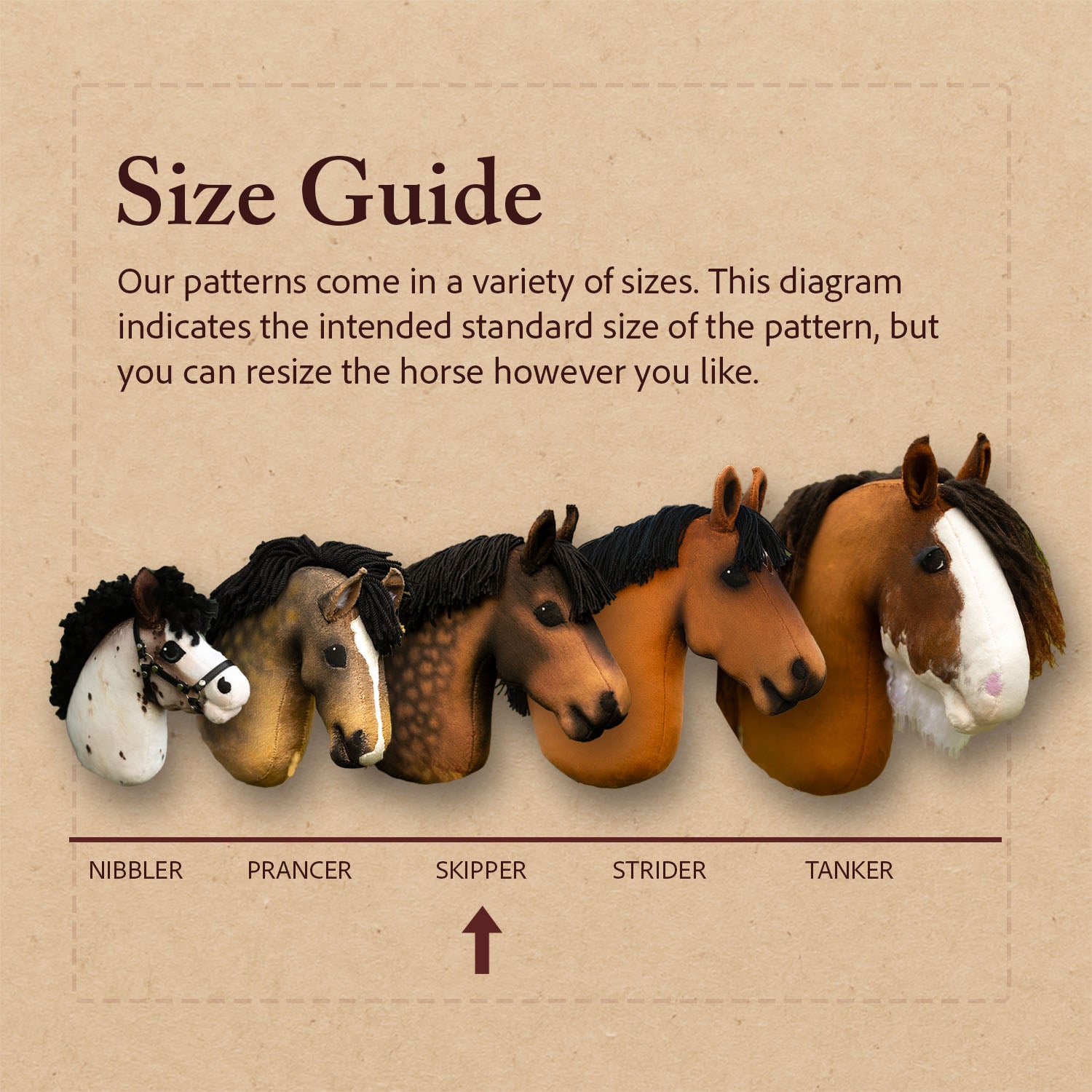 Norwegian Fjord Horse - Hobbyhorse Digital Pattern